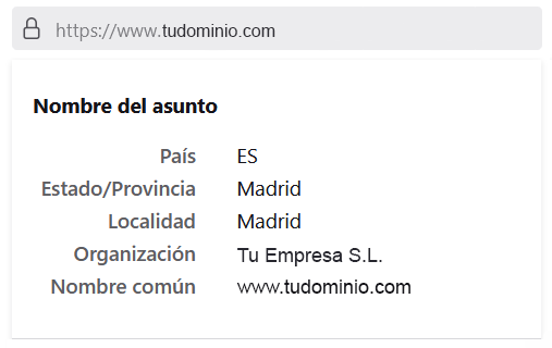 Certificado Extended SSL