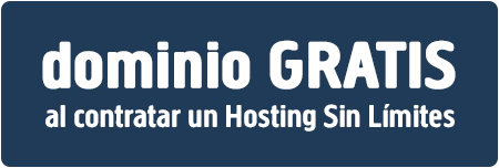 Dominio web gratis con Hosting