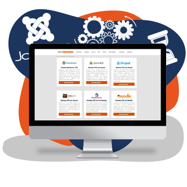 Hosting web con Joomla y Wordpress